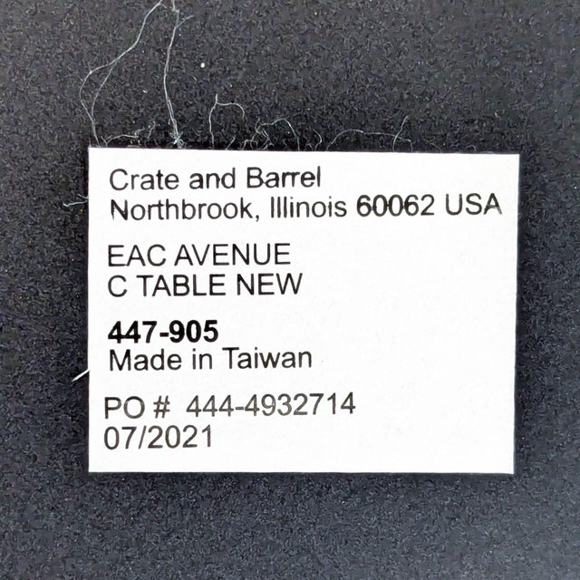Metal Crate & Barrel Metal Cac Avenue C Table For Sale - Image 7 of 7