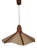 Vintage Pendant Lamp in Teak, 1970s For Sale