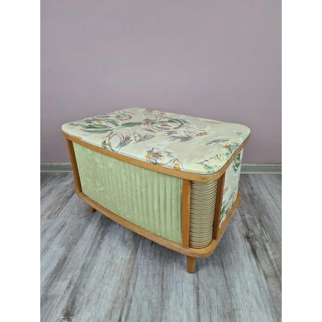 Vintage Ottoman with Storage, 1960s For Sale - Image 3 of 12