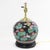 Black Famille Rose Porcelain Table Lamp With Lotus and Crane Motif For Sale - Image 4 of 12