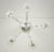 Transparent Restored Vintage Art Deco Five Arm Crystal Chandelier For Sale - Image 8 of 11
