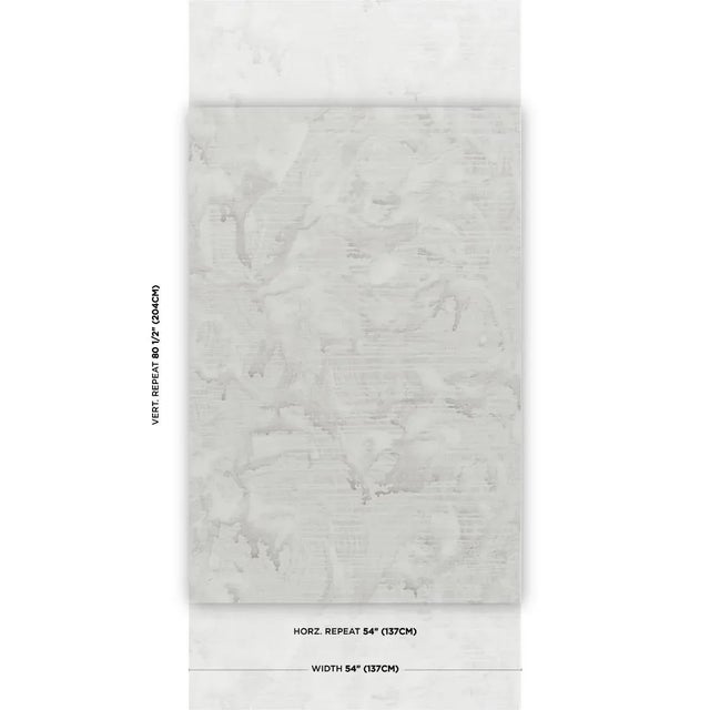 Muralist Colette Cosentino created this ethereal abstract design by washing a canvas with thinned paint and rotating it to...