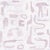 Contemporary Canvas Wallpaper by Susan Hable in Mauve For Sale - Image 3 of 3