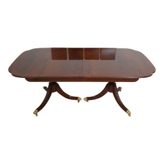 Karges Flame Mahogany Duncan Phyfe Dining Room Table For Sale