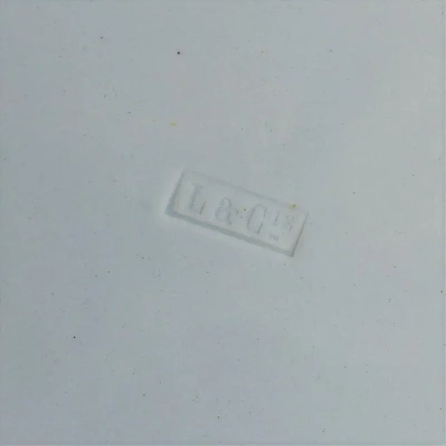 Antique hand-painted porcelain ah 1877 plate by a.h. For l & cie france, in very good conditions. designed before 1890...