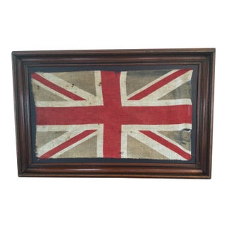 Antique Ww1 United Kingdom Celabration Flag. 1918 For Sale