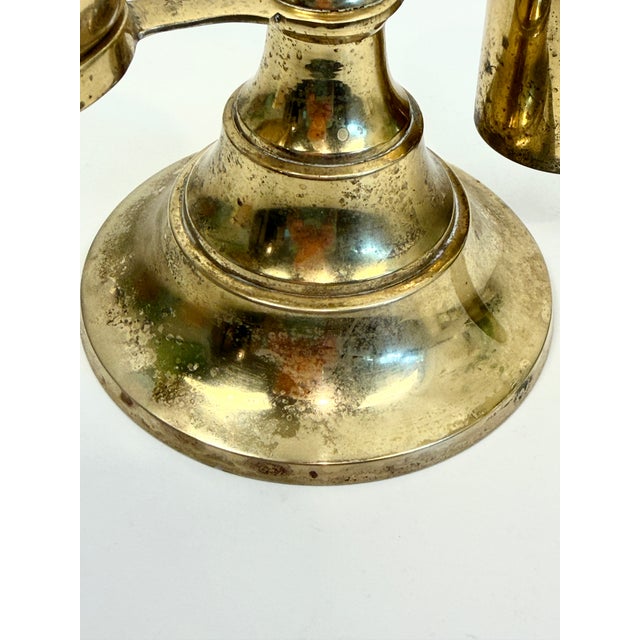 Antique Brass Shaving Mirror For Sale - Image 12 of 13
