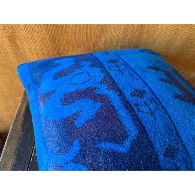 Vintage Turkish Wool Emblem Pillow For Sale - Image 10 of 12