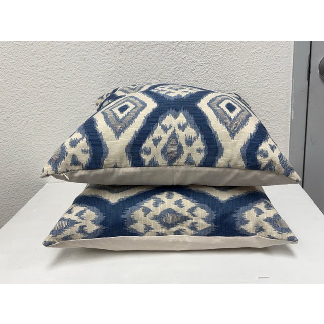 Thom Filicia Home Collection the Rigi Ink Pattern Pillows, Pair For Sale - Image 4 of 12