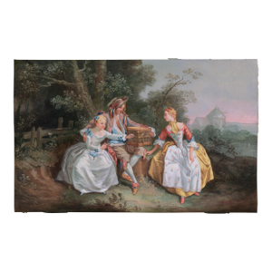 'The Bird Cage', After Nicholas Lancret, Louis Xv, Fêtes Galantes, Madame De Pompadour, Rococo, Allegory