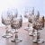 Set of six magnificent crystal wine glasses from Schott Zwiesel, "Tango" collection. Exceptional hand-cut crystal, with a...