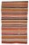 Textile Vintage Colorful Striped Turkish Kilim Rug- 5′6″ × 9′10″ For Sale - Image 7 of 7