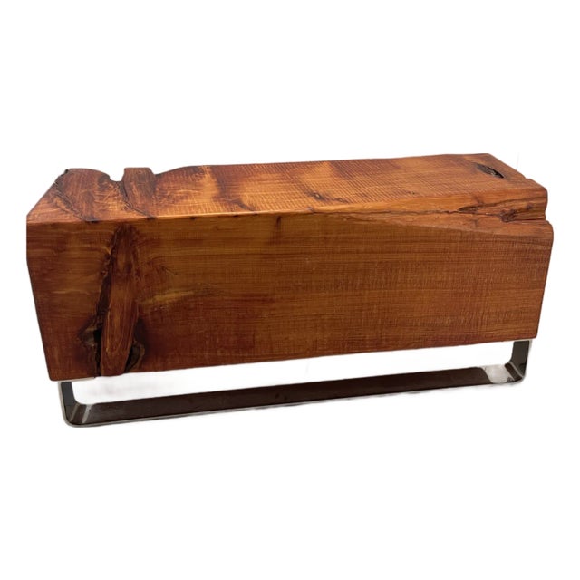 Wood Beam Bench -Maker/Artist Unknown For Sale