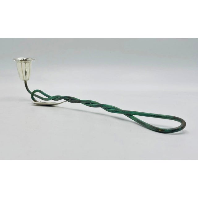 1980s Emilia Castillo Taxco Sterling Silver Candle Snuffer, Hand-Signed & Hallmarked For Sale - Image 13 of 18