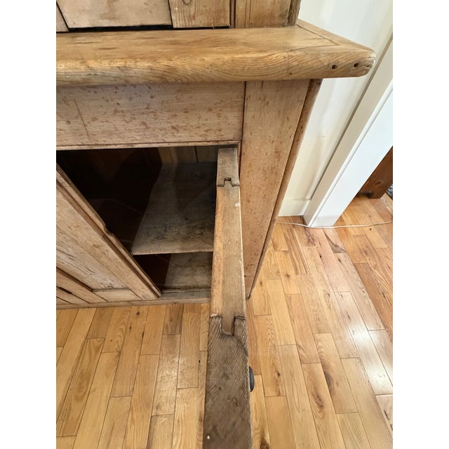 Wood Antique Irish Pine Cupboard For Sale - Image 7 of 12