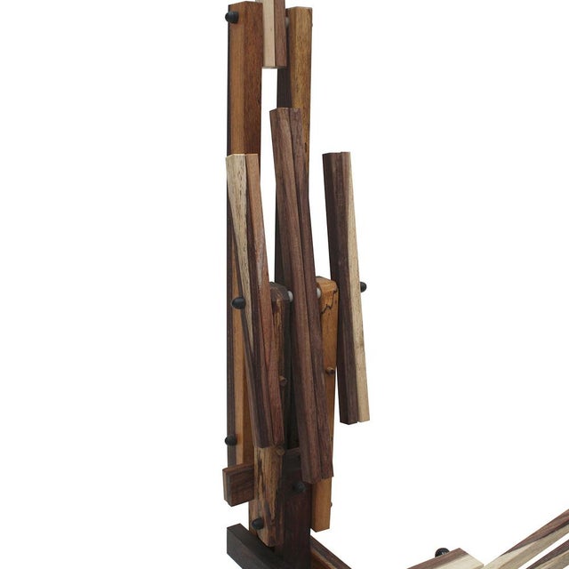 Brown Set of Italian Sculptural Wooden Chairs by Anacleto Spazzapan, 1980s For Sale - Image 8 of 18