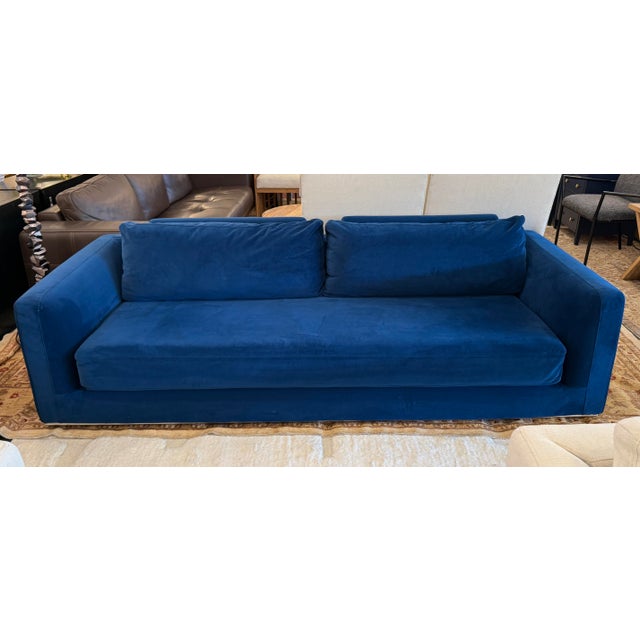 Contemporary Rove Concepts Milo Sleeper Sofa, Cobalt For Sale - Image 3 of 12