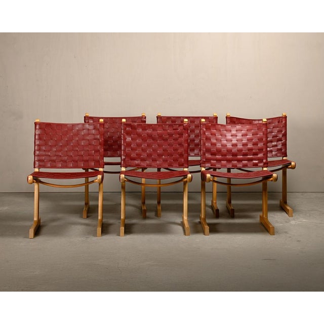 Dining Room Chairs (Model 594) desinged by Ditte & Adrian Heath for France & Søn, Denmark 1970s. The chairs are made of...