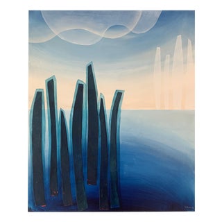 Anna Masiul-Gozdecka, A Lake, 2023, Acrylic on Canvas For Sale