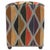 Bohemian Handmade Kilim Upholstered Ottoman For Sale - Image 4 of 9