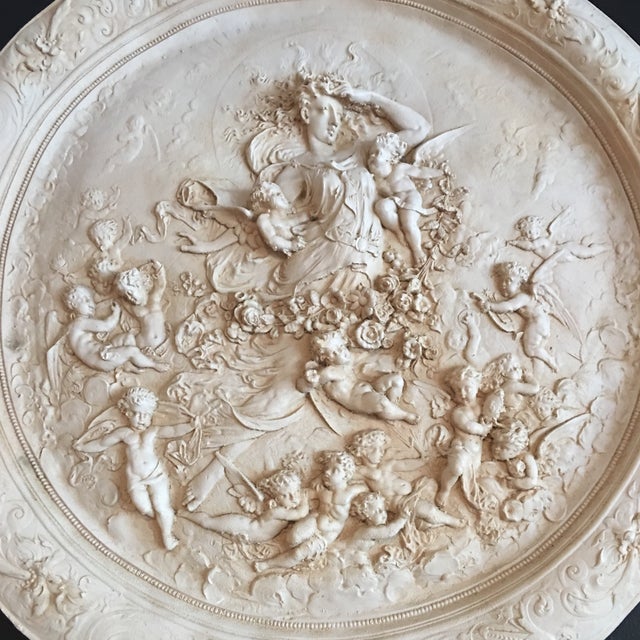 Antique French Plaster Cherubs Wall Plaque Chairish