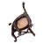 19th Century Antique Mahogany Bürgermeister Desk Chair, 1860 For Sale - Image 5 of 12