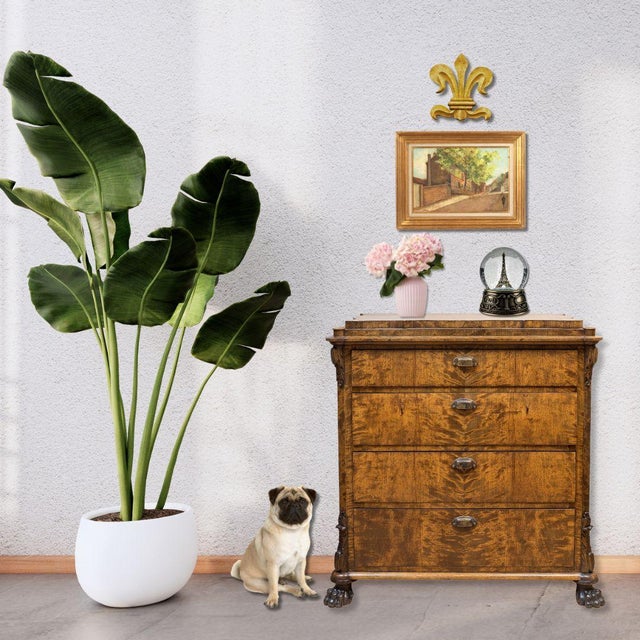 French Provincial 1961 Montmartre “Lapin Gil” Paris Street Scene Oil Painting For Sale - Image 3 of 4