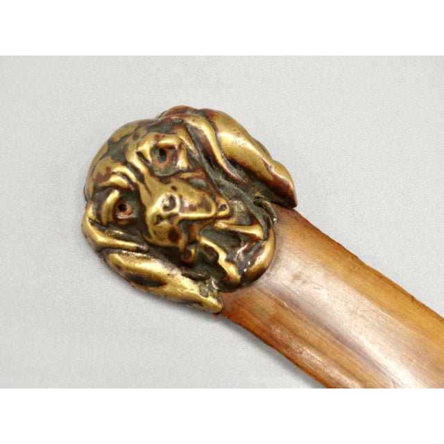 French Antique French Spaniel Dog Paper Knife Letter Opener For Sale - Image 3 of 9