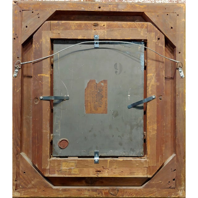 Brown Albert F. Schroder -Portrait of German Cavalier W/Sword-19th Century Oil Painting For Sale - Image 8 of 11