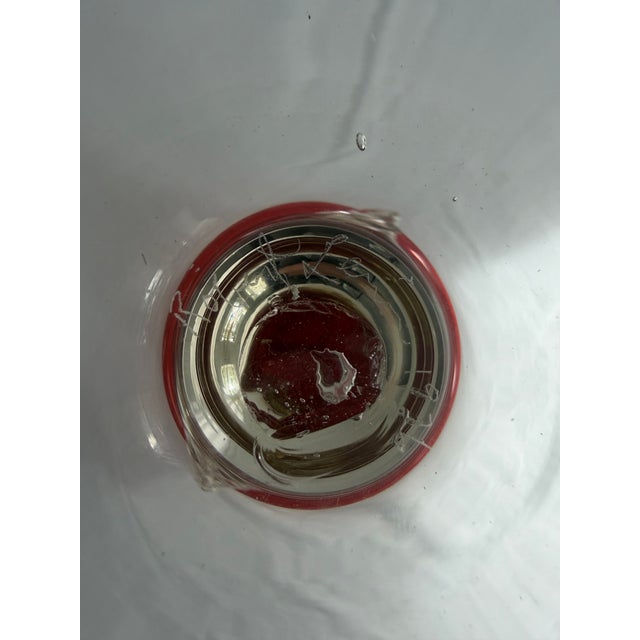 Signed 1976 Murano Ruby Glass Candlestick by Robert Levin For Sale - Image 9 of 10