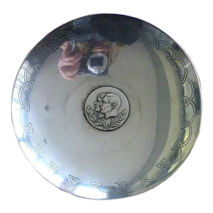 1937 George VI Queen Elizabeth Coronation Coin Set Elkington Silver Plate Dish