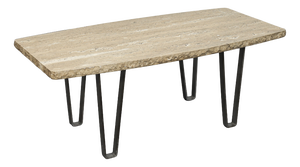 Travertine Coffee Table, Italy, 1970s