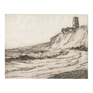 1912 Nelson Dawson Dunwich Coastal Etching For Sale