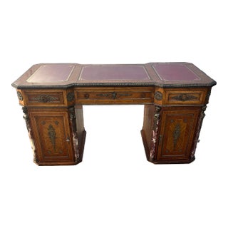 Late 20th Century Casa Padrino Baroque Solid Wood Desk -French Desk - For Sale