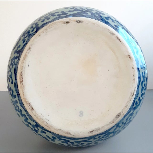 Large Chinese Celadon Floral Huluping For Sale - Image 9 of 10