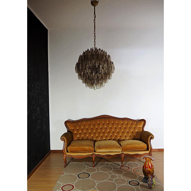 Vintage Spherical Murano Poliedri Candelier For Sale - Image 16 of 17