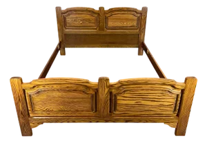 Vintage French Oak King Size Bed