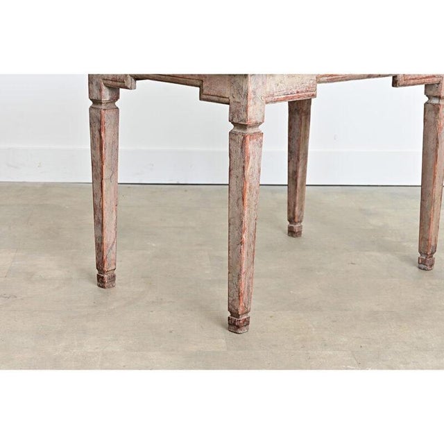 Gustavian Period 18th Century Swedish Painted Center Table For Sale - Image 9 of 12