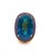 Bochic “Orient” Vintage London Blue Topaz & Rhodolite Ring Set In 18 K Gold & Silver Natural Center Blue Topaz 26.00 Carat...