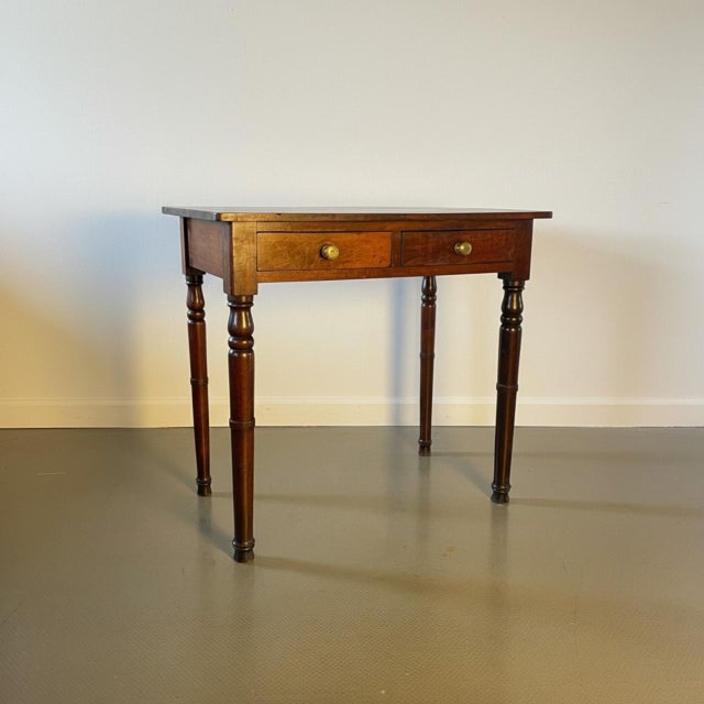 Victorian Small Mahogany Writing Table For Sale - Image 9 of 9