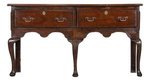 English Oak Dresser Base, 1770