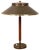 Swedish Brass and Teak Table Lamp by Boréns, 1940s For Sale