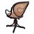 Antique Vienna Secession Bent Oak & Cane Swivel Desk Chair No 11 by Thonet For Sale In Los Angeles - Image 6 of 8