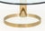 Modern Circular Glass Top Gilt Metal Coffee Table For Sale In New York - Image 6 of 8