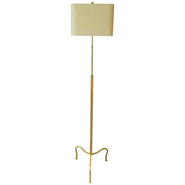 1970s Gilded Floor Lamp Attributed to Albert Hadley For Sale - Image 11 of 11