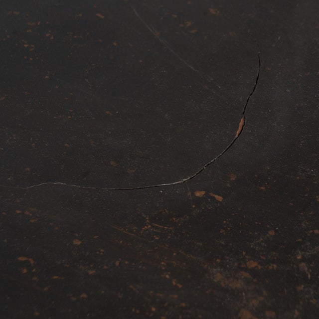 19th Century Black Painted Swedish Large Square Coffee Table For Sale - Image 4 of 17