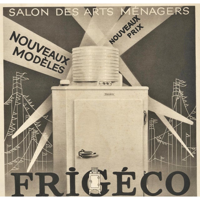 Great for your home kitchen or country kitchen! This 1934 French advertisement print shouts out to the Art Deco period. It...
