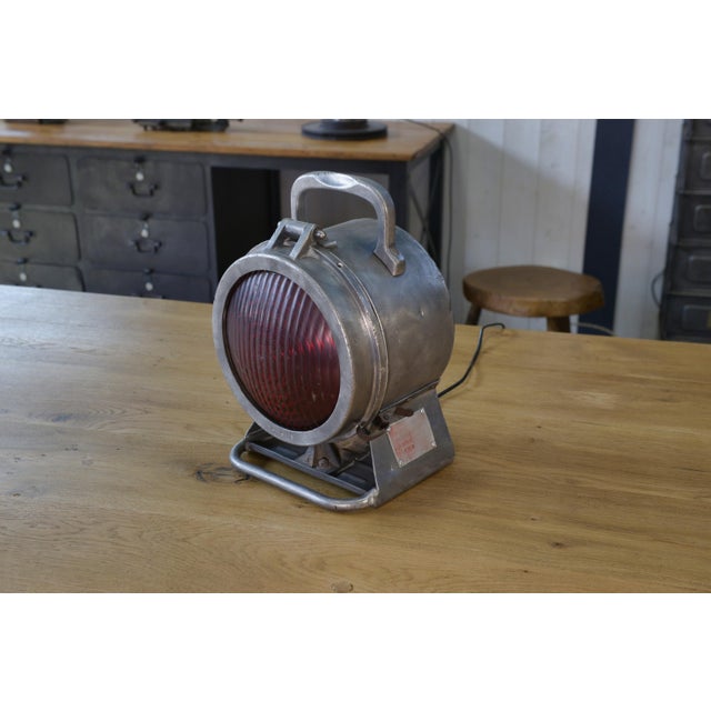 Projector from SNCF, 1960s, in Good conditions. Designed 1960 to 1969 European Plug (up to 250V).The wiring of this item...