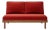 Rishon Teak Outdoor Love Seat - Canvas Jockey Red For Sale