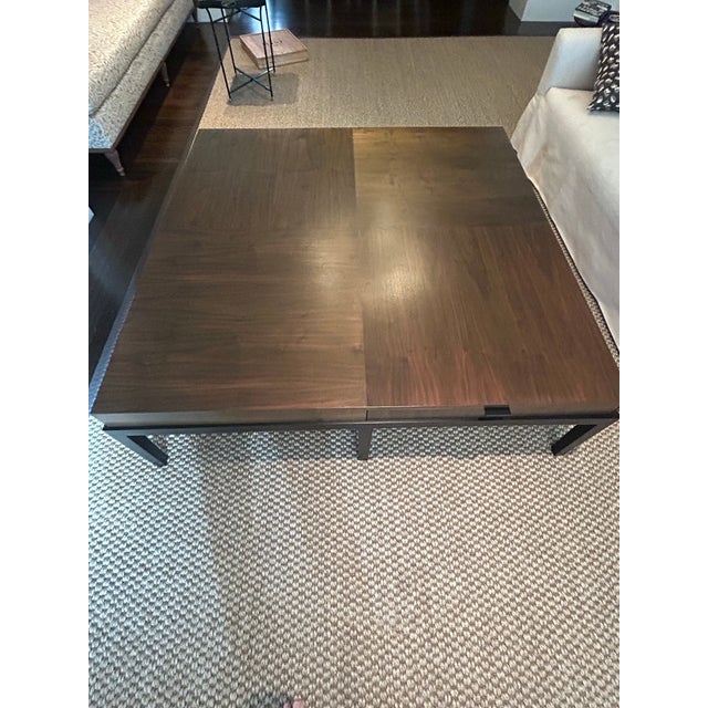 This impressive large-scale square coffee table is attributed to Christian Liaigre for Holly Hunt, a collaboration known...